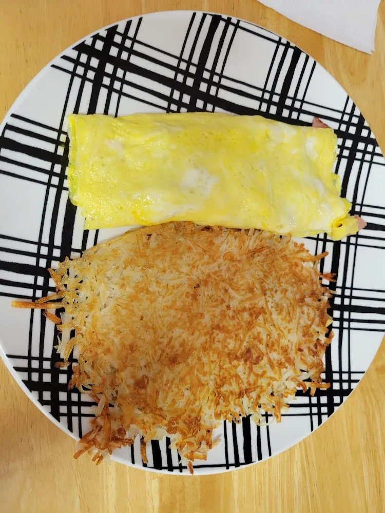 Ham and Cheese Omelette Hash Brown